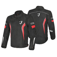 Bela Bradley Rosso Giacca Tessile da Moto 