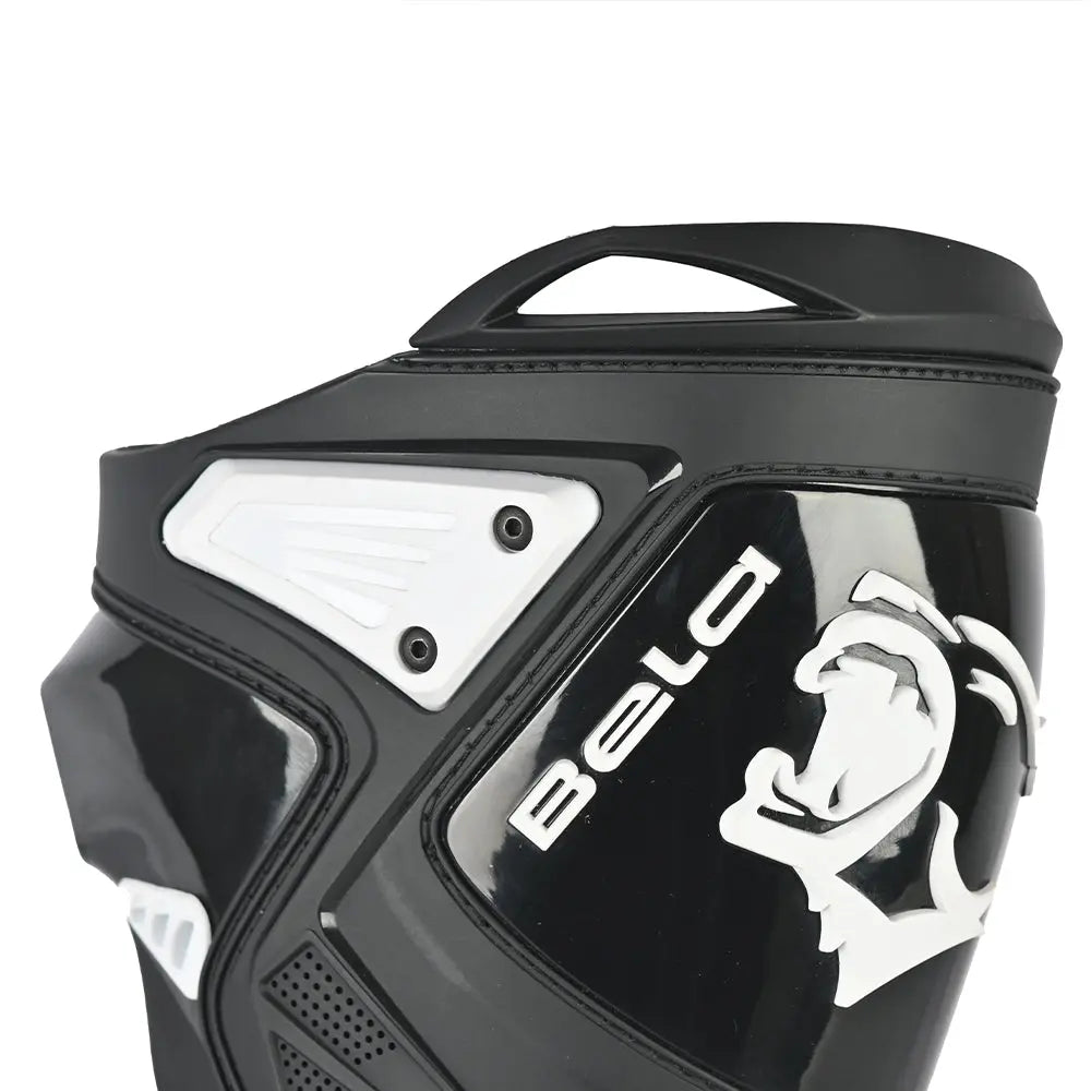 BELA Race Pro Staveli de Moto Blanco Nero chip area
