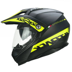 CGM - 666S Twin Hitrack Nero GIALLO FLUO Opaco - Yamoto.it