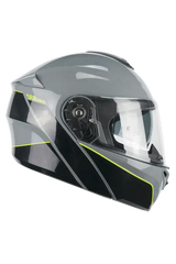 CGM 568X BER CITY Moto Modulare Caschi Nero Grigio Giallo fluo 