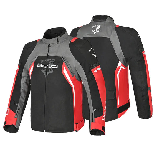Bela Cordaniel Giacca moto Nera Grigio scuro Rosso 