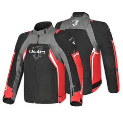 Bela Cordaniel Giacca moto Nera Grigio scuro Rosso 