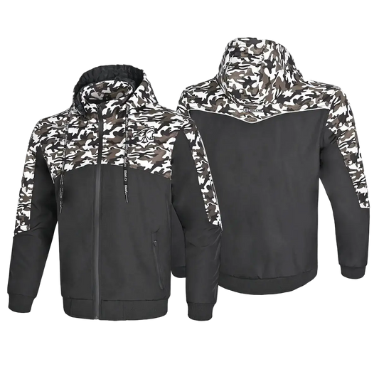 Bela Camo Rush Hoodie Negro/Oliva Verde 