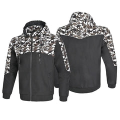 Bela Camo Rush Hoodie Negro/Oliva Verde 