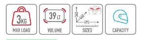 GIVI B360N2 ML B360 Maleta Moto Negra 39 L - SECURTEX MOTOR S.L (t/a MaximoMoto)