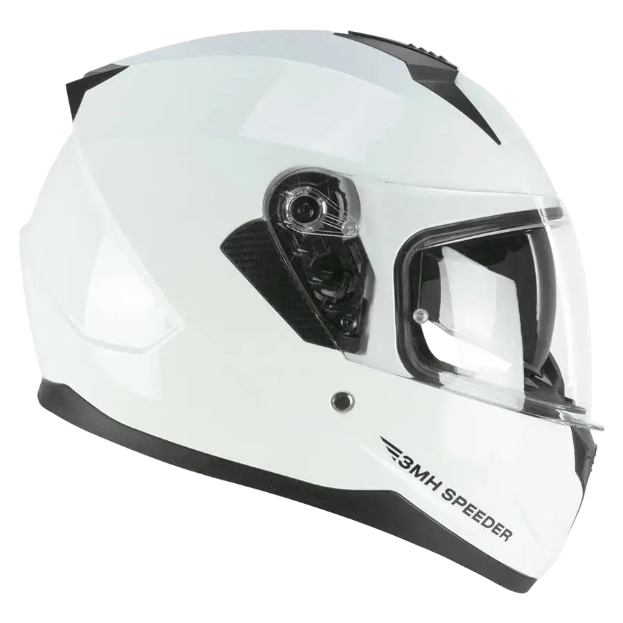 SKA-P 3MHA Speeder Moto Integrale Caschi Bianco 