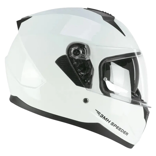 SKA-P 3MHA Speeder Moto Integrale Caschi Bianco 
