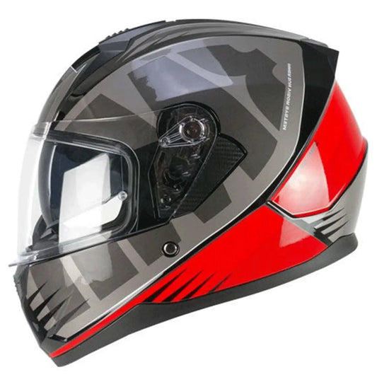 Casco Moto Integrale SPEEDER  Grigio Rosso SKA-P - Yamoto.it