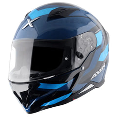 AXOR Helmets HUNTER CORNET CASCHI INTEGRALE NERO BLU 