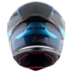 AXOR Helmets HUNTER CORNET CASCHI INTEGRALE NERO BLU 