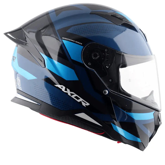 AXOR Helmets HUNTER CORNET CASCHI INTEGRALE NERO BLU – Yamoto.it