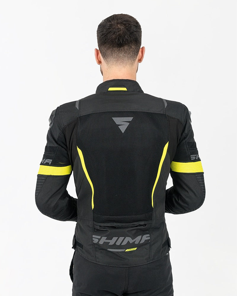 SHIMA SOLID 2.0 VENTED CHAQUETA TEXTIL DE MOTO HOMBRE FLUO 