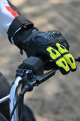 Bela Rocket Long Nero/verde Guanto da Motociclista shoot 1