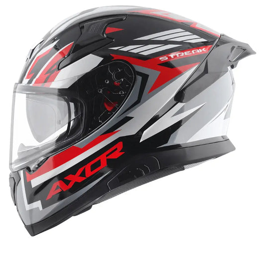 AXOR Helmets APEX STREAK CASCHI INTEGRALE NERO ROSSO – Yamoto.it