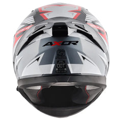 AXOR Helmets APEX STREAK CASCHI INTEGRALE NERO ROSSO 