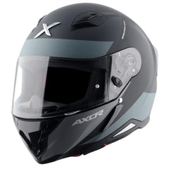 AXOR Helmets HUNTER TURBO CASCHI INTEGRALE NERO OPACO GRIGIO 