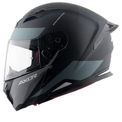 AXOR Helmets HUNTER TURBO CASCHI INTEGRALE NERO OPACO GRIGIO 