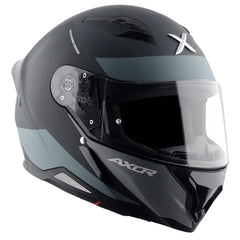 AXOR Helmets HUNTER TURBO CASCHI INTEGRALE NERO OPACO GRIGIO 
