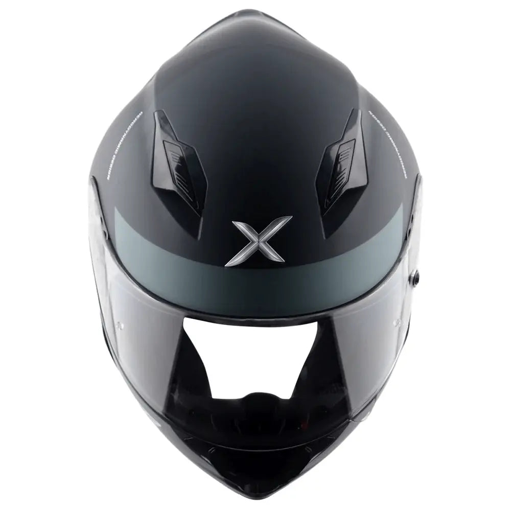 AXOR Helmets HUNTER TURBO CASCHI INTEGRALE NERO OPACO GRIGIO 