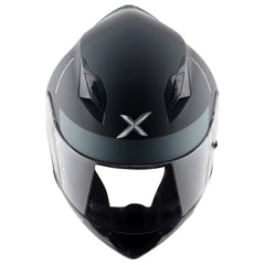AXOR Helmets HUNTER TURBO CASCHI INTEGRALE NERO OPACO GRIGIO 