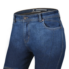 R-TECH VALENCIA PANTALON DE MUJER DENIM JEANS DARK AZUL SPRAY 