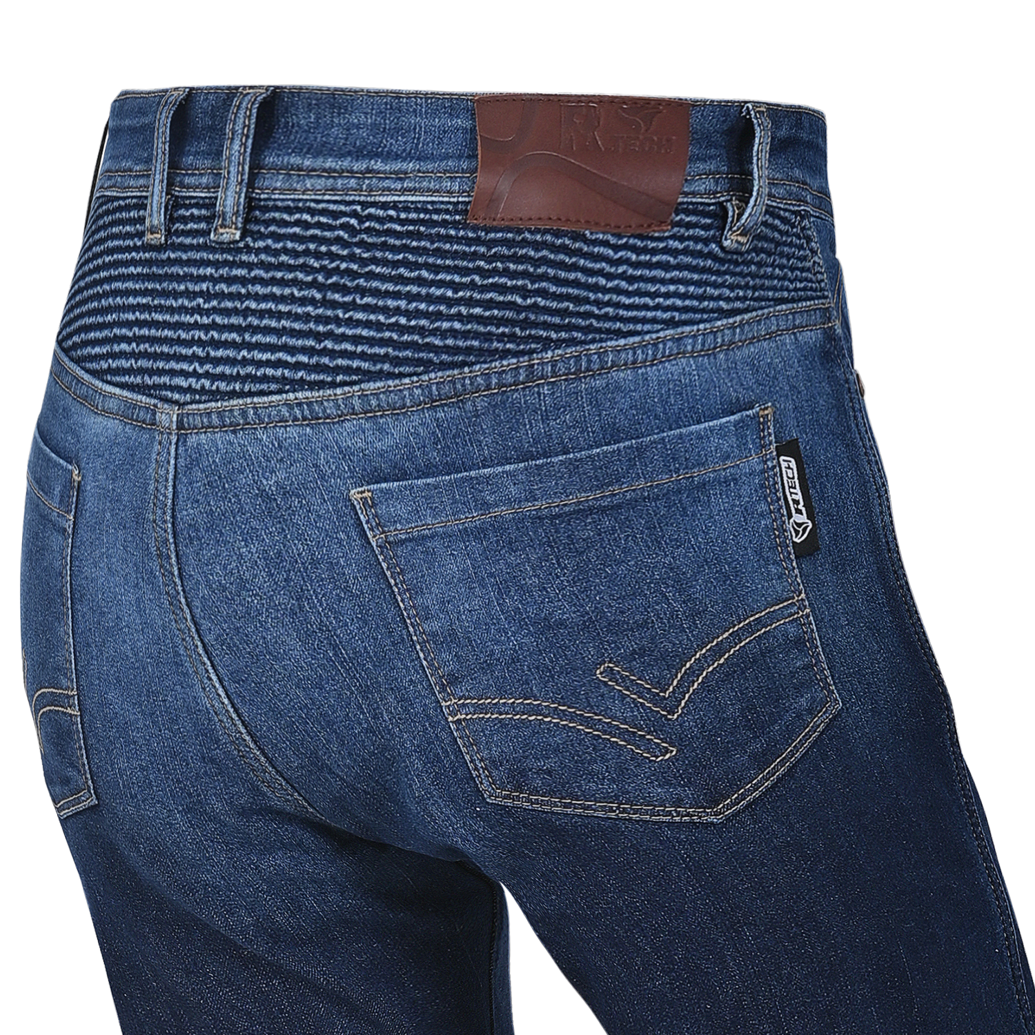 R-TECH VALENCIA PANTALON DE MUJER DENIM JEANS DARK AZUL SPRAY 