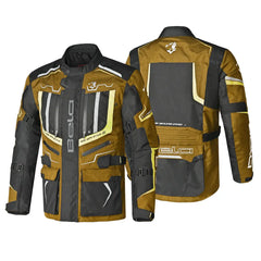 Bela Watson Giacca Touring Nera/Marrone/Giallo/Bianco 