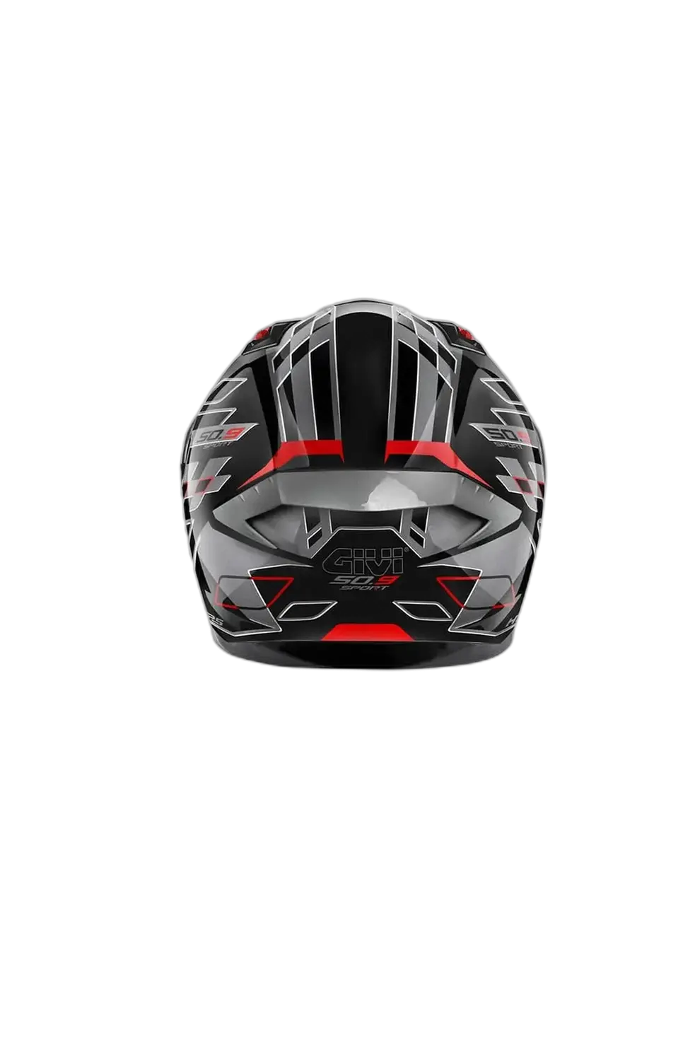 GIVI 50.9 Aggression Moto Integrale Caschi Titanio Nero Rosso 