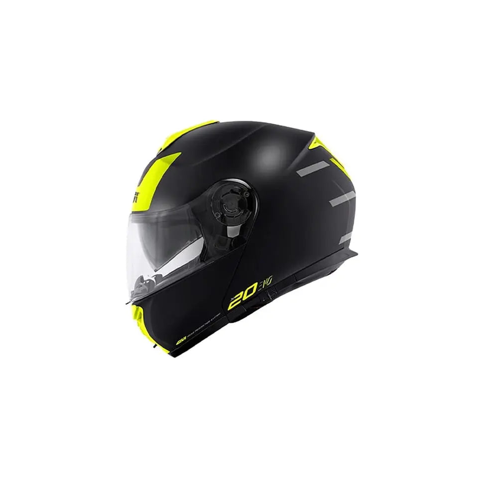 GIVI X20 EXPEDITION EVO Moto Integrali Modulare Caschi Nero Giallo 