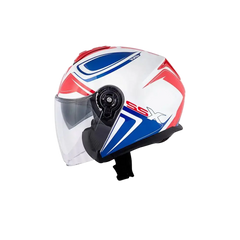 GIVI X.22 PLANET Jet Urban Moto Caschi Bianco Blu Rosso 