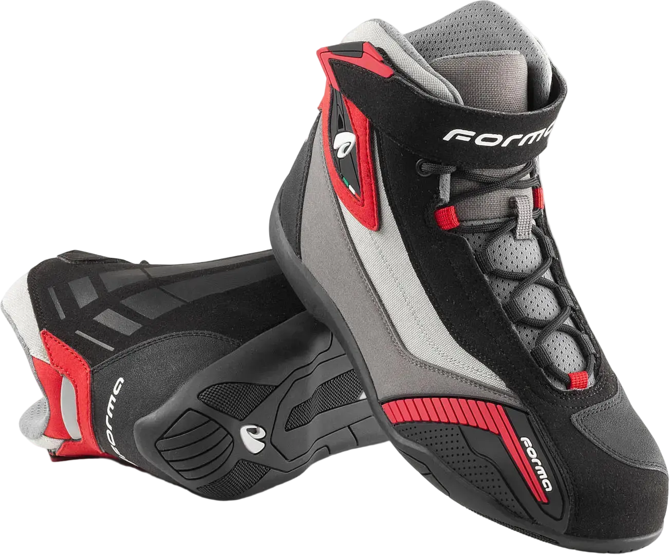 FORMA GENESIS Moto Stivali Nero Grigio Bordeaux 