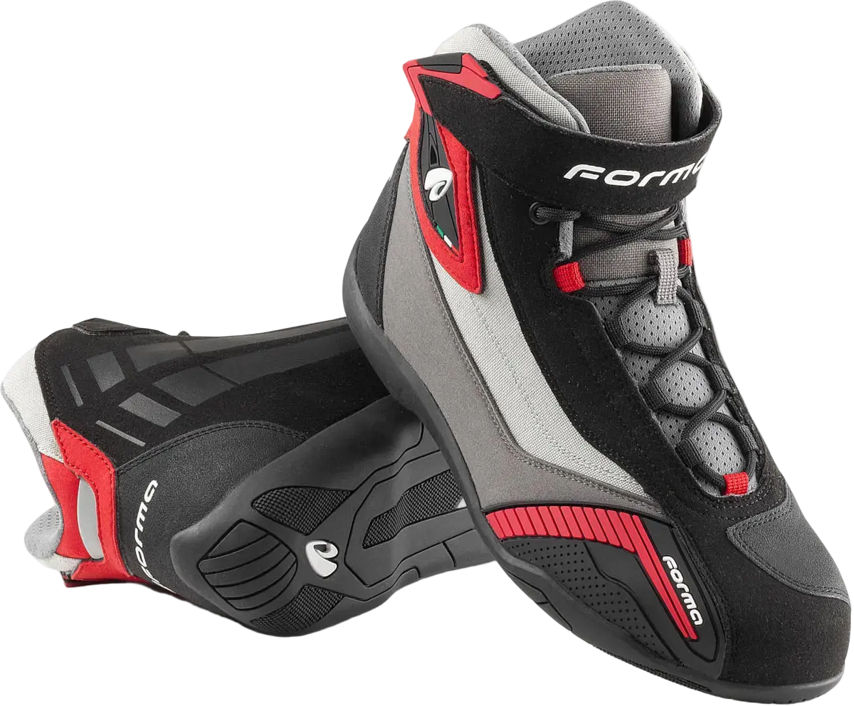 FORMA GENESIS Moto Stivali Nero Grigio Bordeaux 