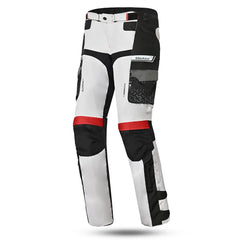 BELA CROSSROAD EXTREME WP PANTALONI UOMO MOTO TESSUTO GHIACCIO GRIGIO ROSSO 