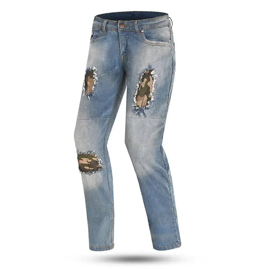 Bela Stone Azul camuffare jeans per Moto