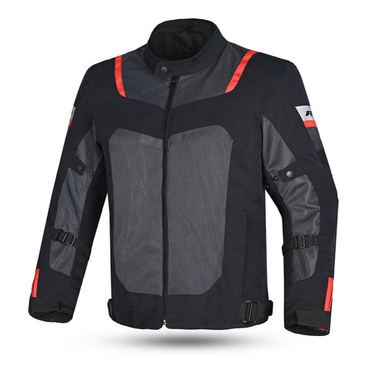 R-TECH SPIRAL MESH GIACCA MOTO IN TESSUTO UOMO GRIGIO/NERO/ROSSO – Yamoto.it