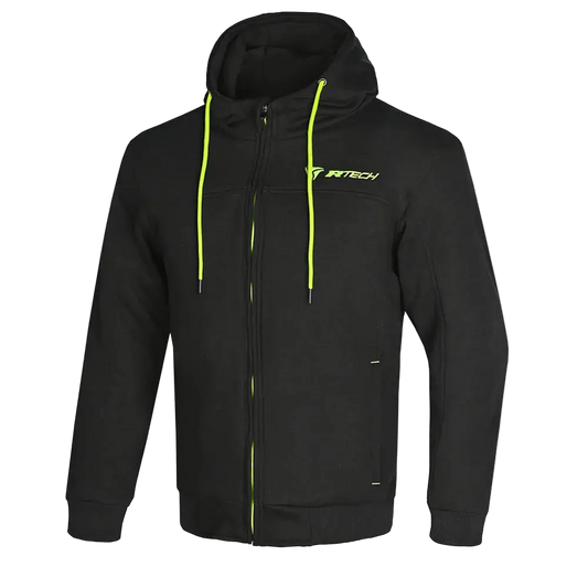 R-TECH Suspention Felpa cappuccio protezione Nero/Giallo 