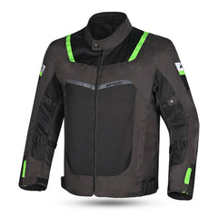 R-TECH SPIRAL MESH CHAQUETA DE MOTO DE HOMBRE TEXTIL  MUD NEGRO VERDE 
