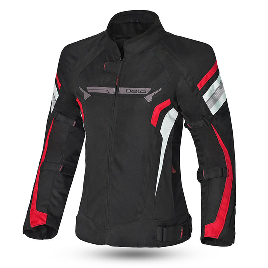 BELA HIGHLAND GIACCA MOTO DONNA NERO ROSSO – Yamoto.it