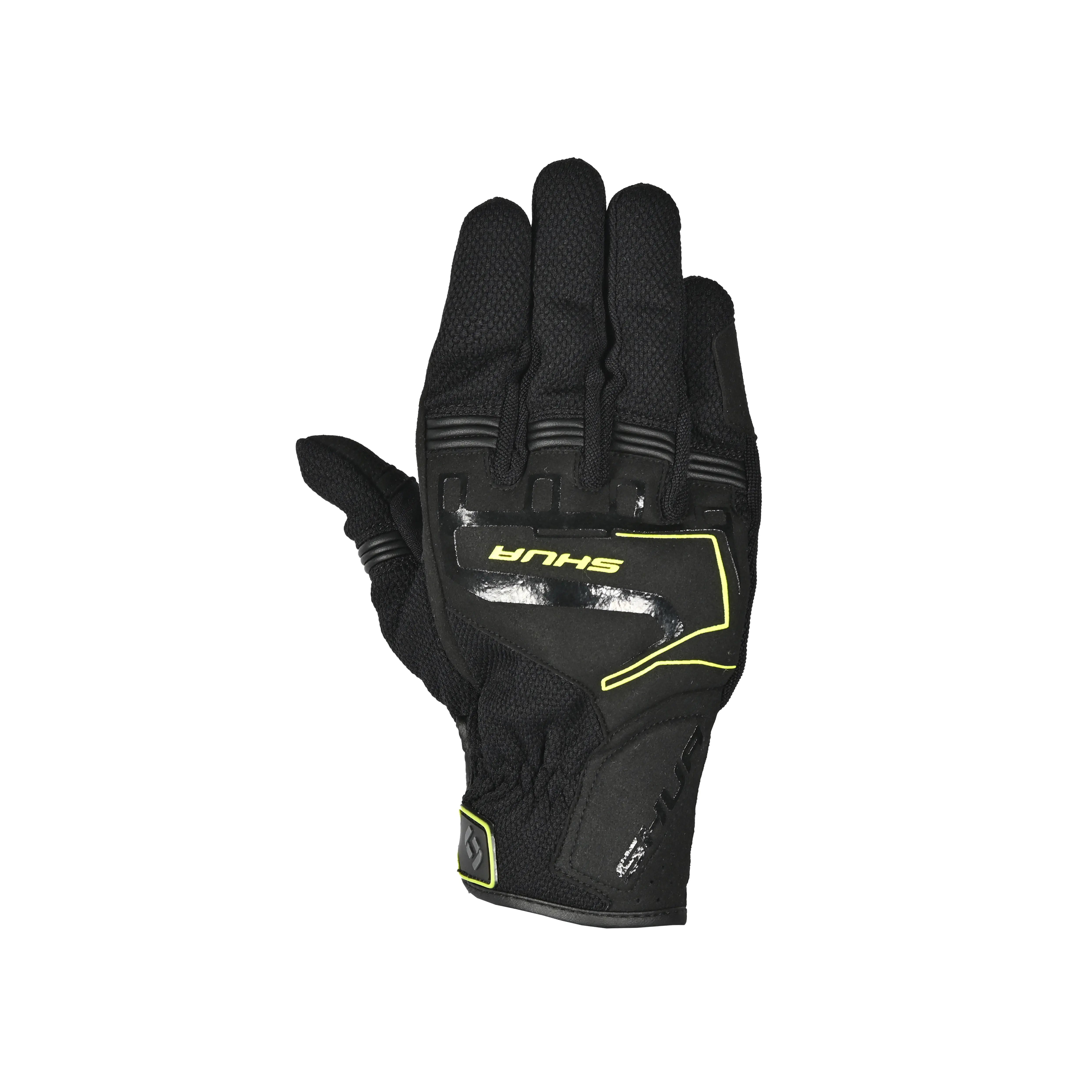 Shua - Sea Breeze Guantes Nero/F.Gialla 