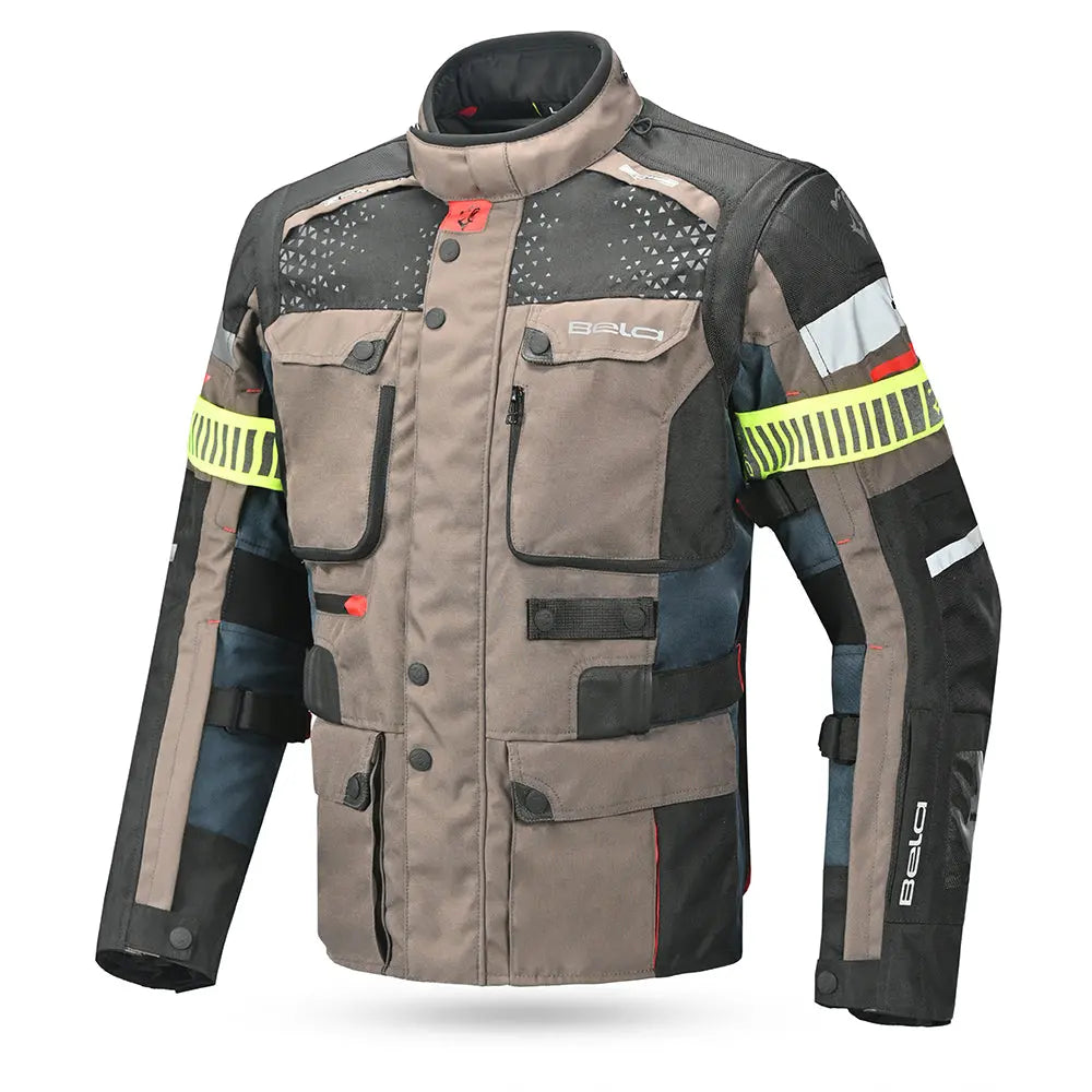 BELA CROSSROAD EXTREME WP GIACCA UOMO MOTO NAVY MARRONE 