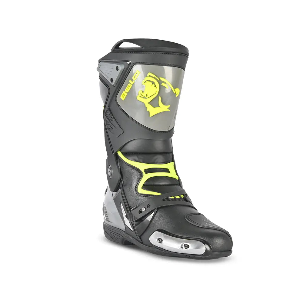 Bela Race Pro 2.0 Stivale Da Corsa Moto Nero/Grigio