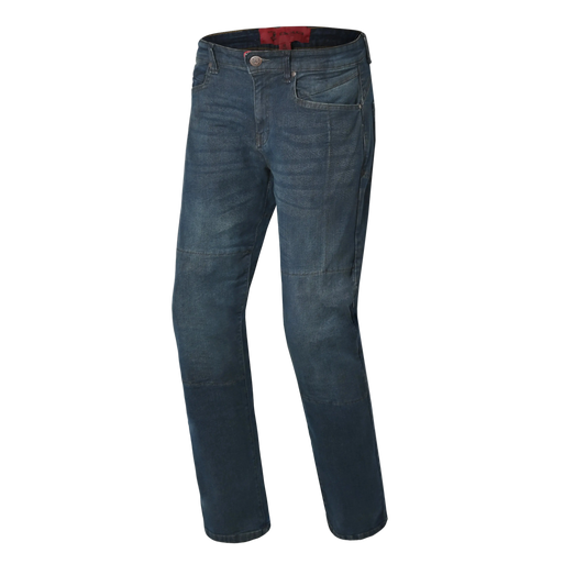 BELA -  Pantalon Kevin 32L Dirty Azzurro 