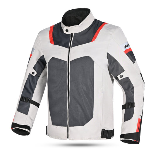 R-TECH SPIRAL MESH GIACCA MOTO ESTIVA IN TESSUTO  BIANCO/NERO/ROSSO – Yamoto.it