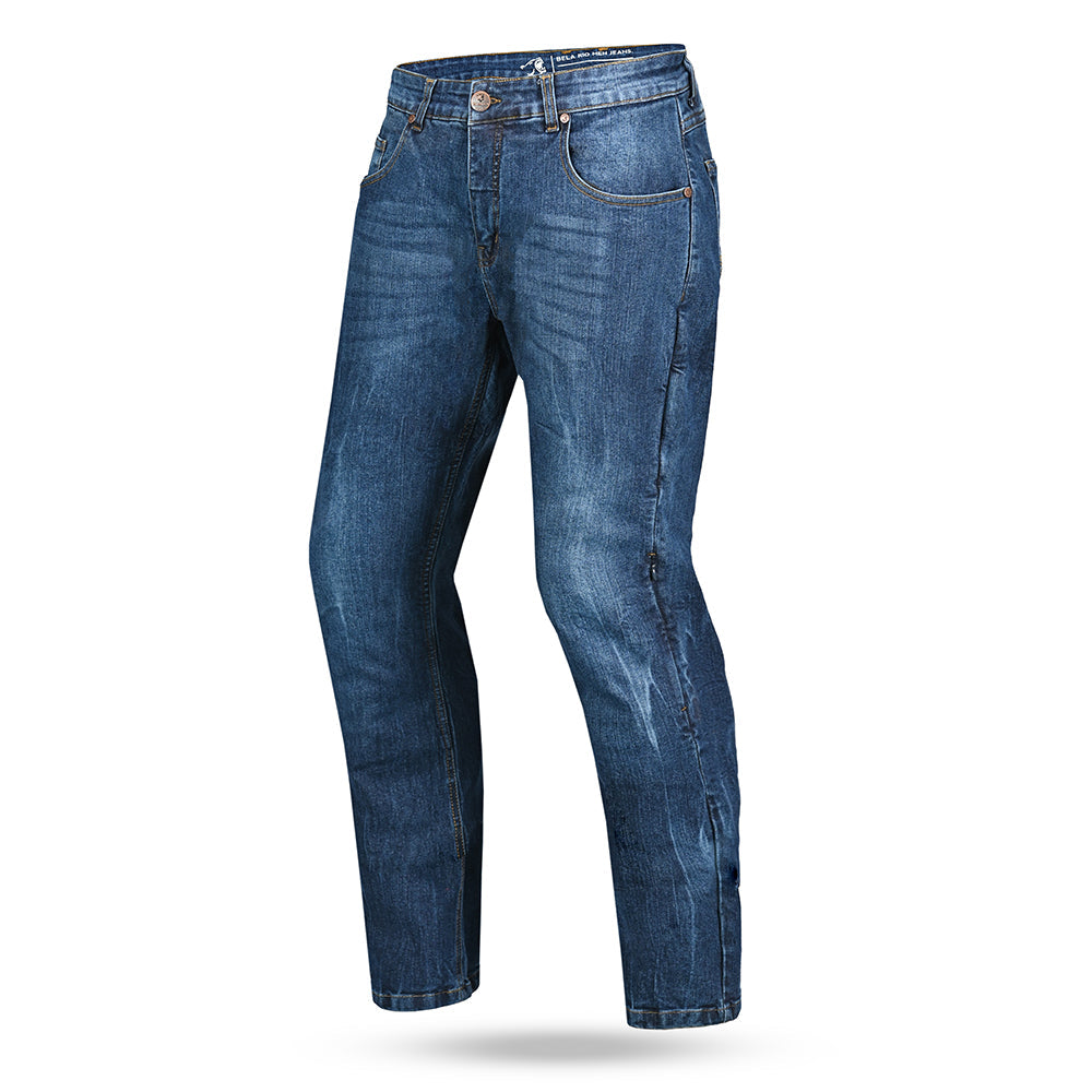 BELA -  Pantalon Rio 34L Tie & DY Azzurro 
