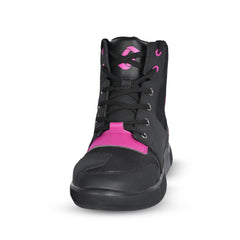SHUA Oddin corsa donna Stivali neri fucsia 