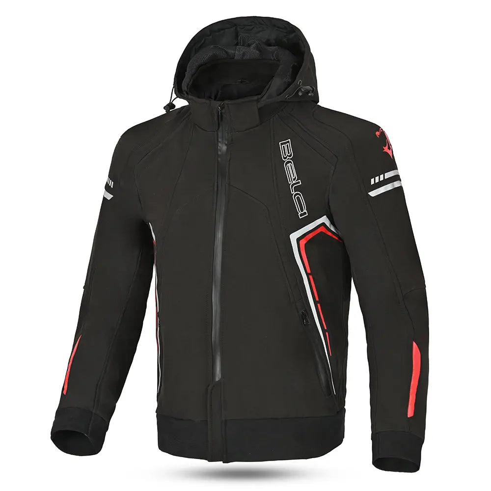 Bela Breeze Giacca softshell per uomo  - Nero/Rosso front