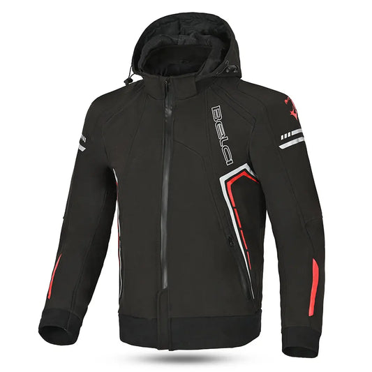 Bela Breeze Giacca softshell per uomo  - Nero/Rosso front
