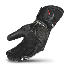 R-Tech Robo Men Nero Rosso Guanti da Corsa in Pelle 