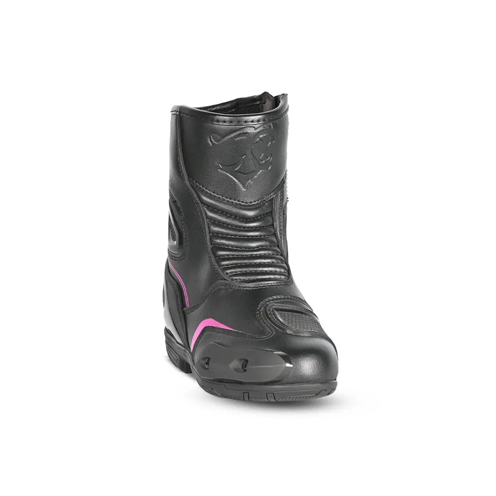 Bela Faster 2.0 Motociclo Stivale Da Corsa Nero / rosa 