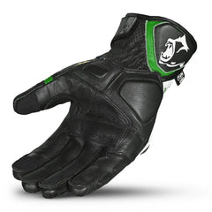Bela Rocket Short verde Guanto da Motociclista back